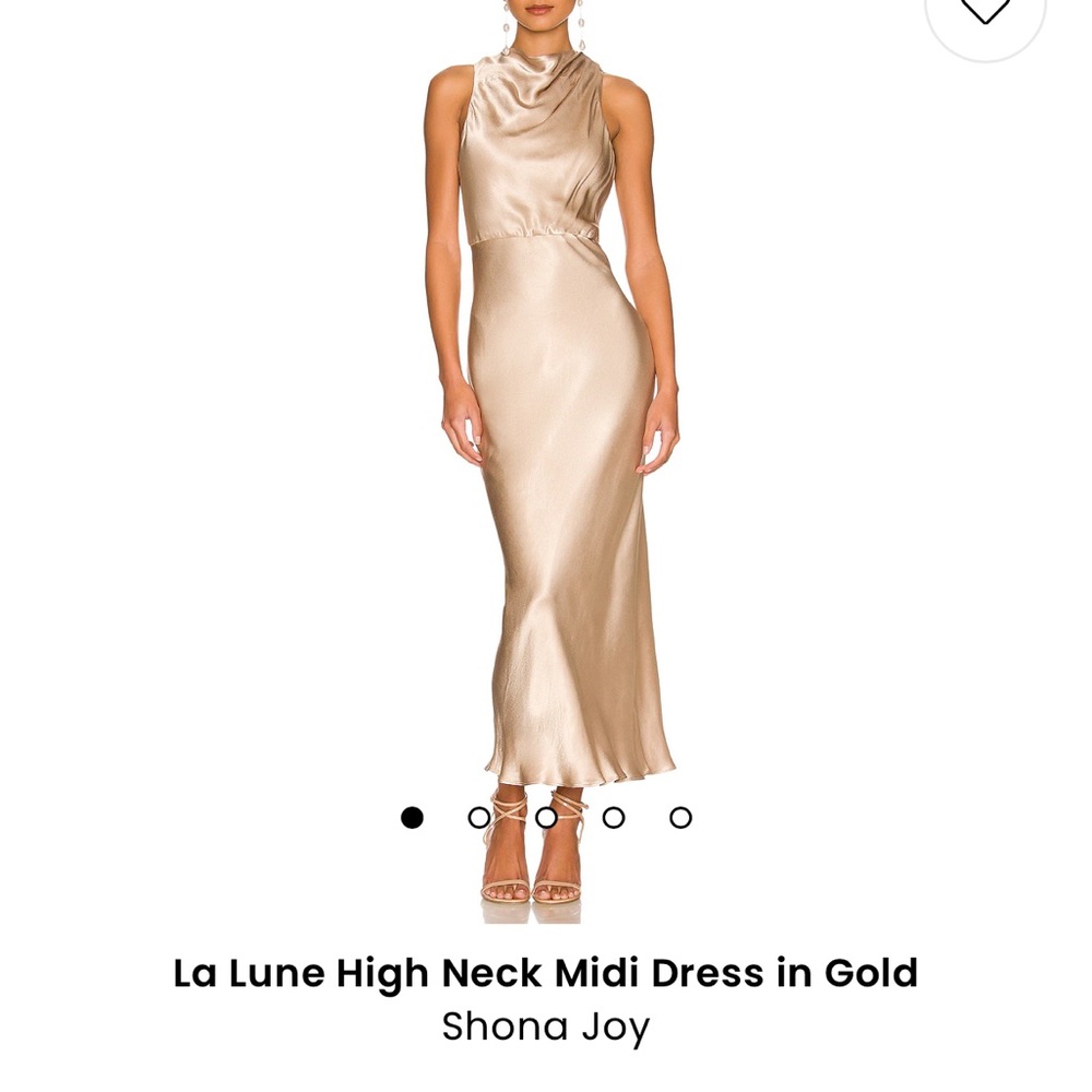 Shona Joy La Lune High Neck Midi Dress